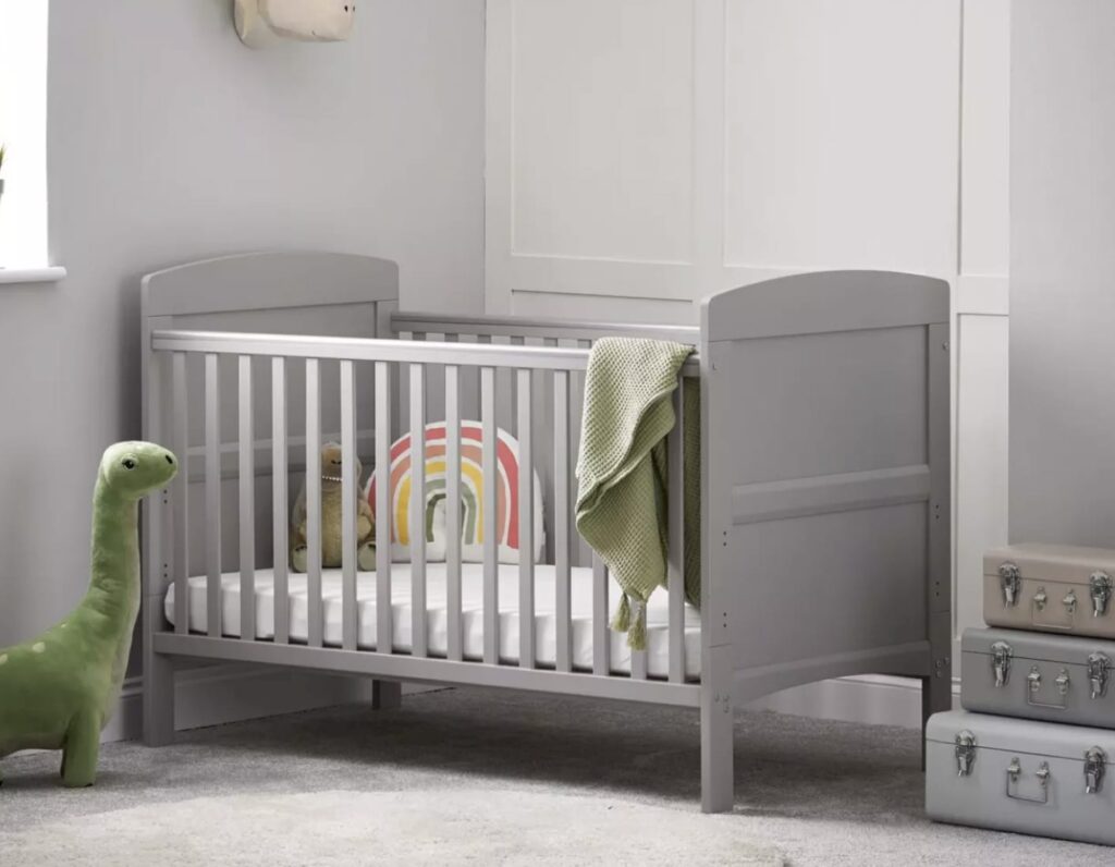 grace cot bed grey