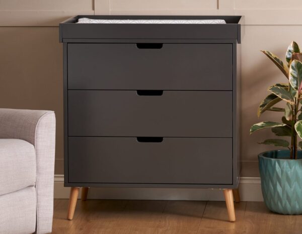 maya slate baby dresser + changing table