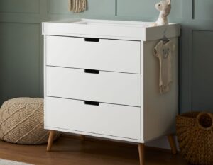 maya wood trim baby dresser + changing table