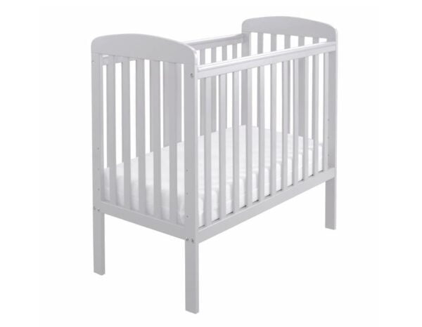 space saver baby cot light grey