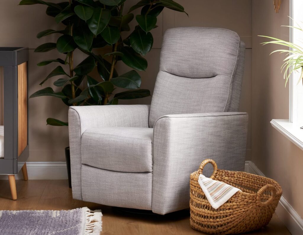 savannah swivel nursing chair pebble